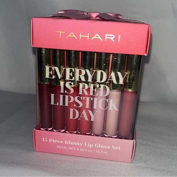 15pc Tahari Glossy Lip Gloss Set - Picture 1 of 5